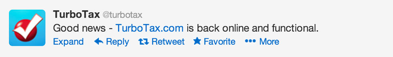 Illustration for article titled TurboTax Went Down At a Kind of Crucial Moment and Didn't Handle It Well on Twitter